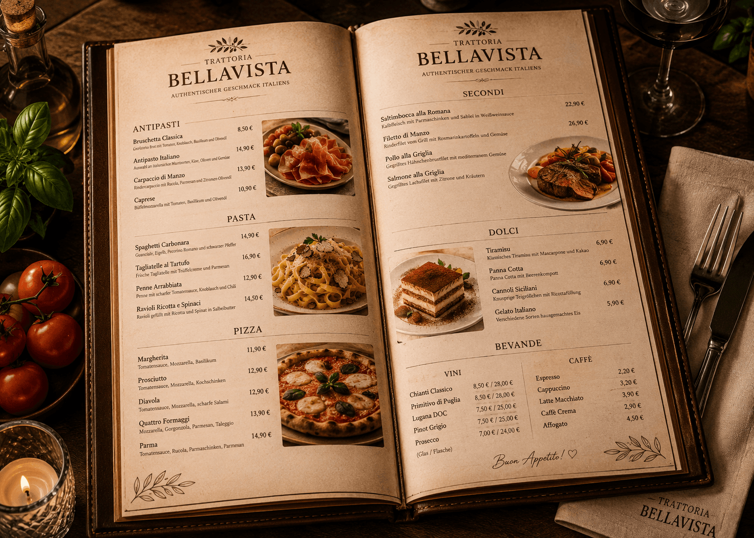 Open menu of Trattoria Bellavista